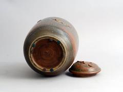 Large Lidded Jar with Matte Glaze by Ebbe Sadolin for Bing and Grondahl, 1930s