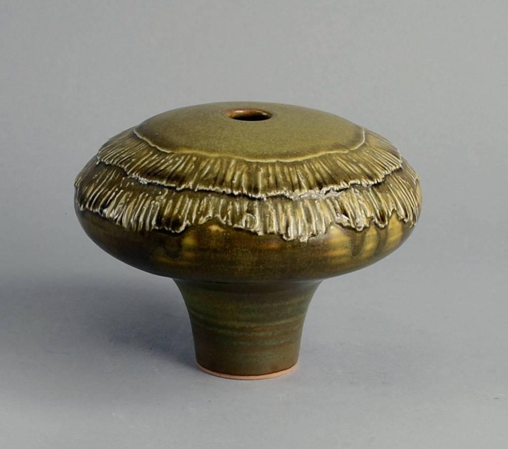 Mid-Century Modern Unique Sculptural Vessel by Görge Hohlt For Sale