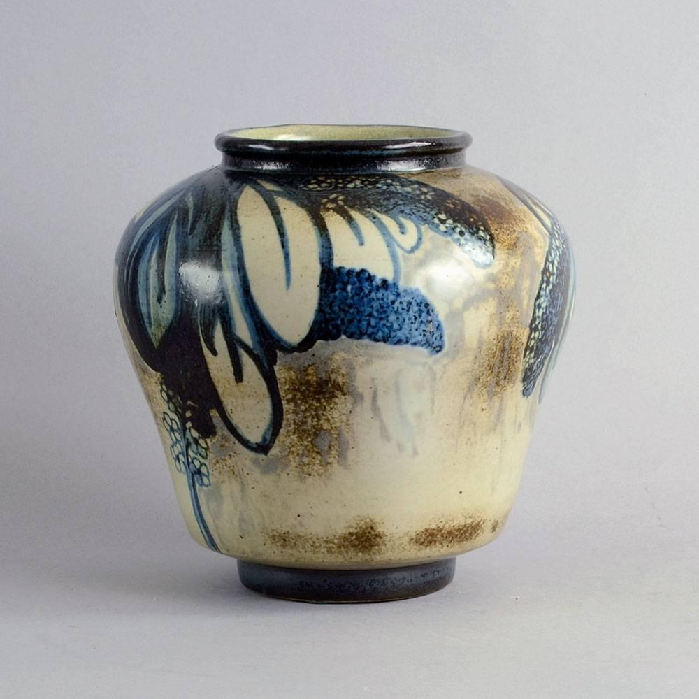 Art Nouveau Stoneware Vase by Cathinka Olsen for Bing and Grondahl, Denmark, 1910-1930 For Sale