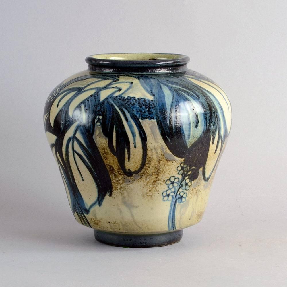 Danish Stoneware Vase by Cathinka Olsen for Bing and Grondahl, Denmark, 1910-1930 For Sale