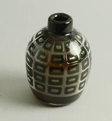 Edvin Öhrström "Ariel Vase, Green Glittery Glass Encased in Pink Glass, Intern