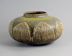 Very Large Stoneware Vase by Gerd Bogelund for Royal Copenhagen