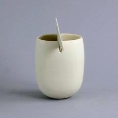 Unique Porcelain Two-Piece Sculptural Vessel by Ruth Duckworth