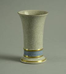 Crackleware Vase with Gilt Accent by Royal Copenhagen