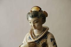 Stoneware Figure of a Geisha by Hjorth, Denmark, 1930s