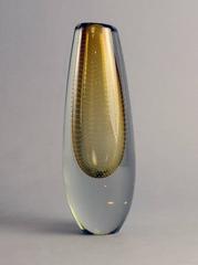 Glass Vase by Gunnel Nyman for Nuutäjarvi-Nottsjö, Finland