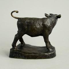 Calf Figure in Disko Metal by Just Andersen, Denmark