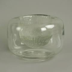 Double Walled Glass Vase by Timo Sarpaneva for Iittala, Finland