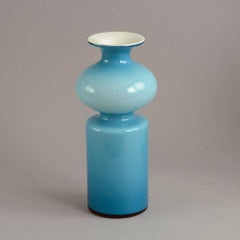 "Carnaby" Segmented Vase in Blue by Per Lutken for Holmegaard, Denmark