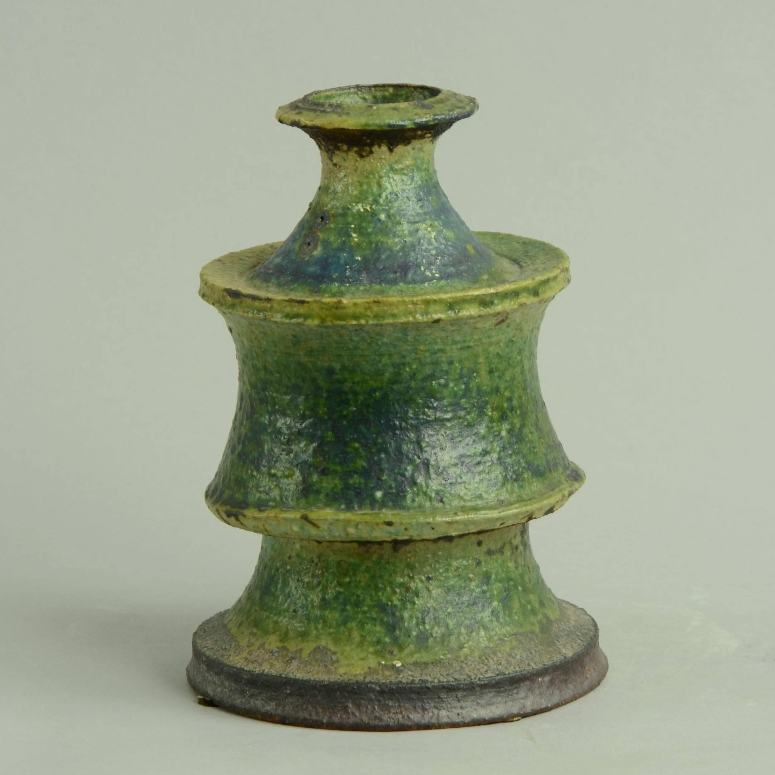 Mid-Century Modern Stoneware Vase by Kyllikki Salmenhaara for Arabia, Finland, circa 1950s For Sale