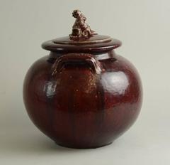 Large Jar with Oxblood Glaze by Bode Willumsen for Royal Copenhagen