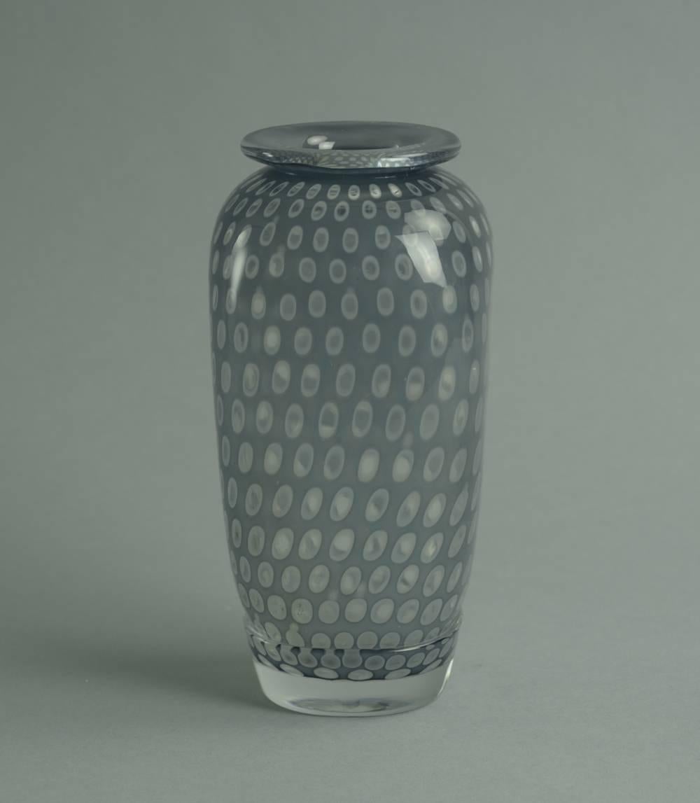 Scandinavian Modern Slip-graal vase by Edward Hald for Orrefors