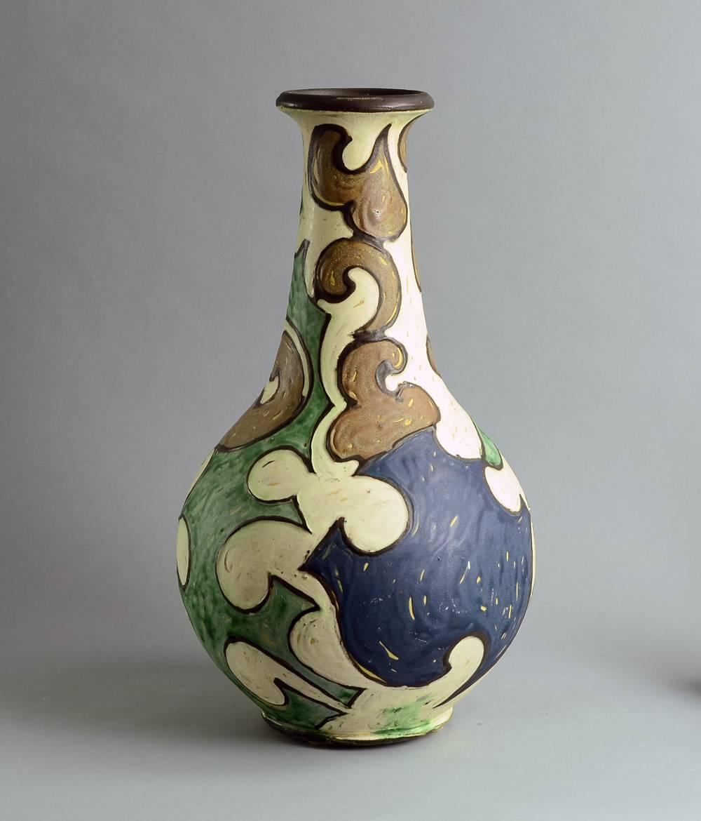 Danish Monumental Vase by Jens Thirslund for Herman Kahler Keramik For Sale