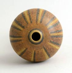 "Farsta" "Terra Spirea" Footed Vase by Wilhelm Kage for Gustavsberg