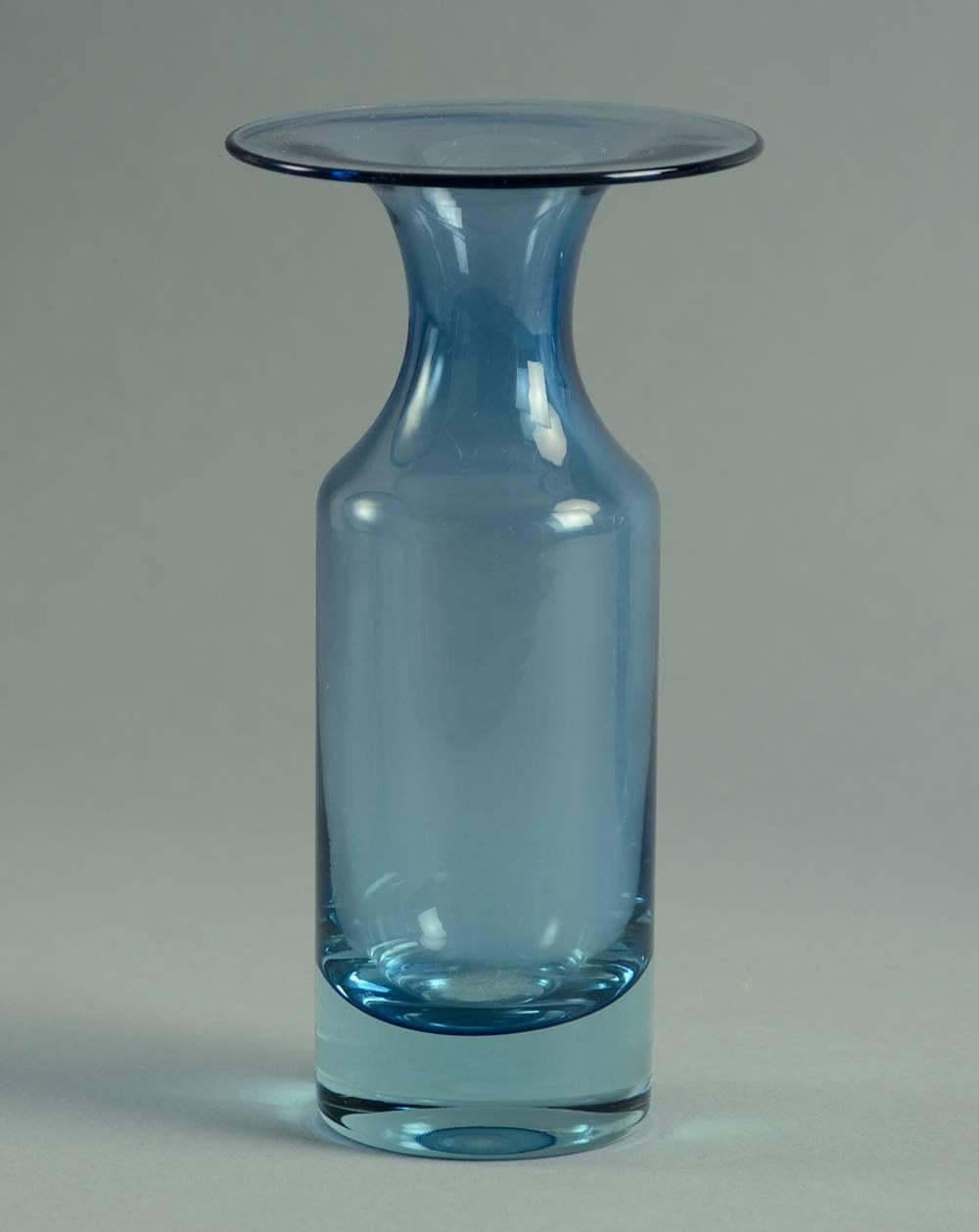 20th Century Tapio Wirkkala for Iittala, Set of Three Blue Vases For Sale