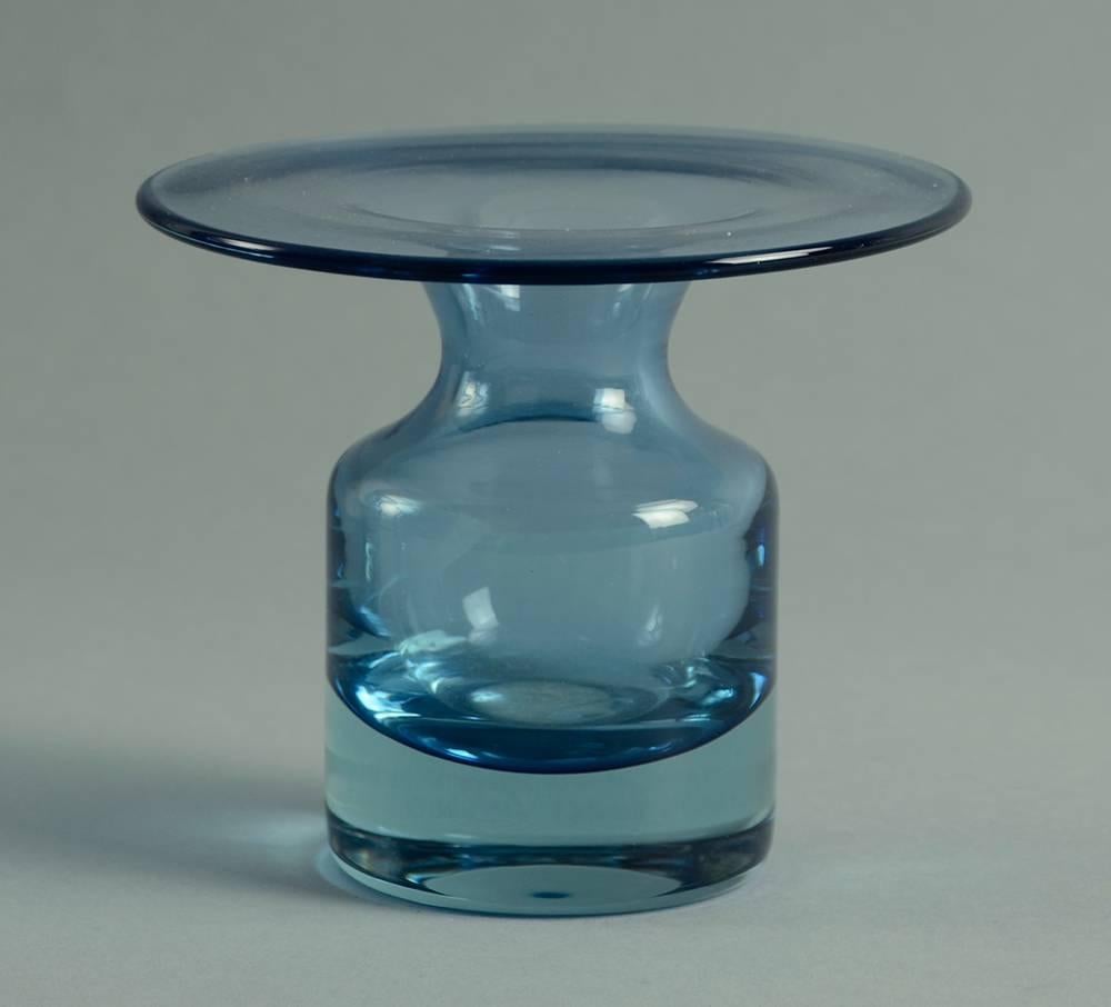 Finnish Tapio Wirkkala for Iittala, Set of Three Blue Vases For Sale