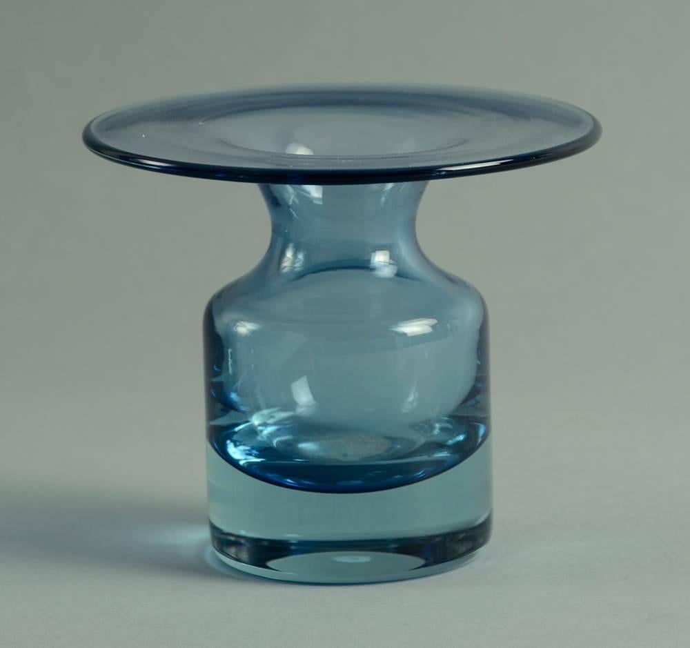 Mid-Century Modern Tapio Wirkkala for Iittala, Set of Three Blue Vases For Sale