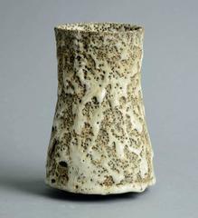 Vase with Volcanic Glaze by Lucie Rie