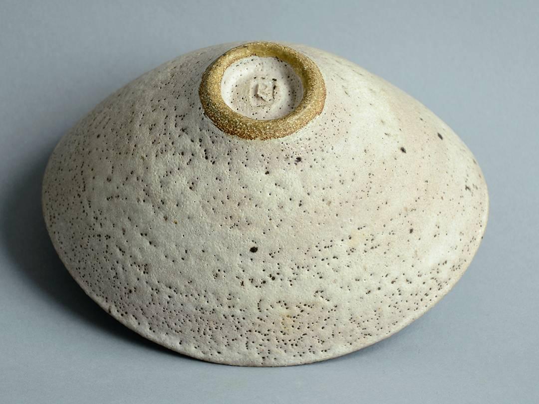 English Bowl with Pitted Glaze by Lucie Rie
