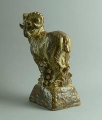 Bighorn Ram in Sung Glaze by Knud Kyhn for Royal Copenhagen