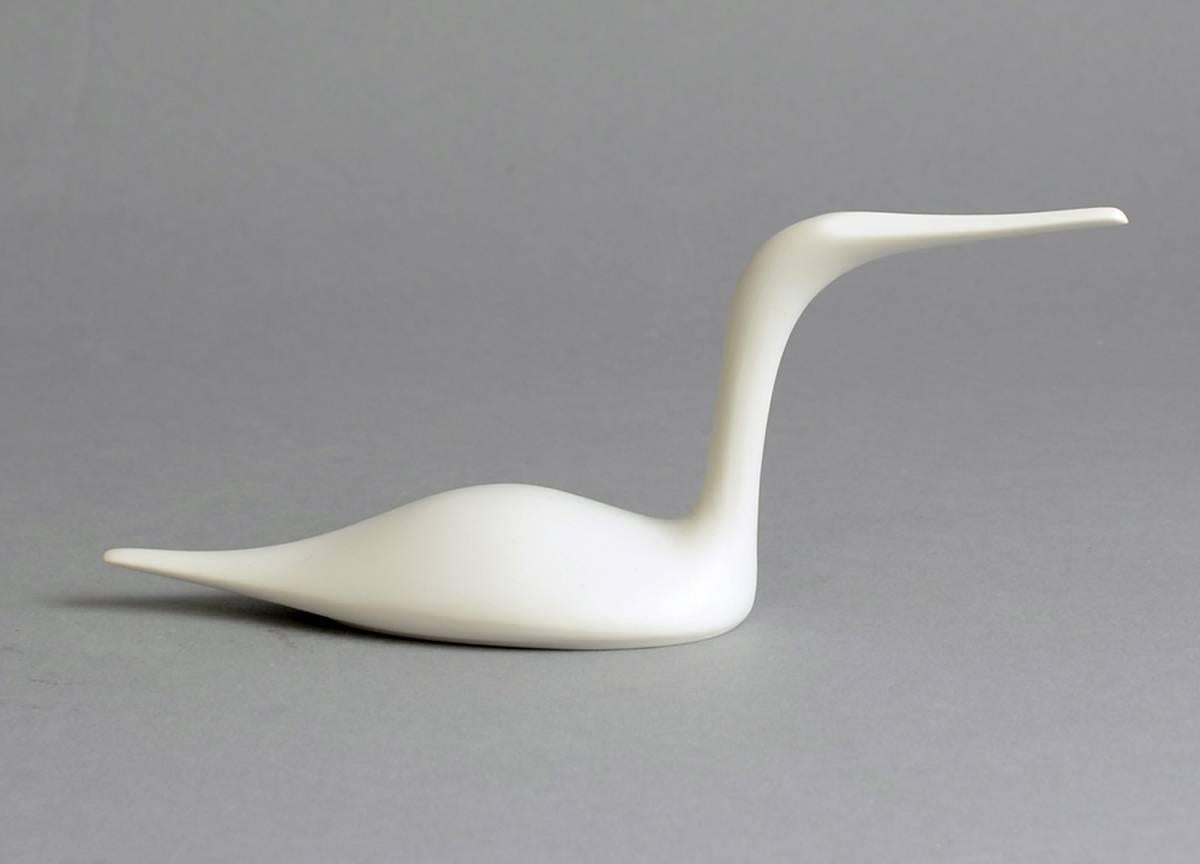 1. Porcelain bird figure with matte white glaze, 1970s.
Measures: Height 4