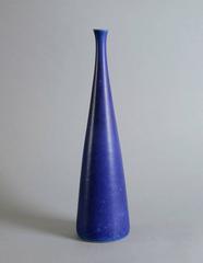 Tall Vase with Blue Glaze by Carl Harry Stalhane for Rorstrand