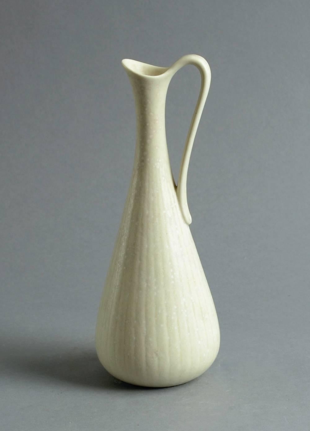 Ceramic Five Vases with Matte White Glaze by Gunnar Nylund for Rörstrand, circa 1950s For Sale