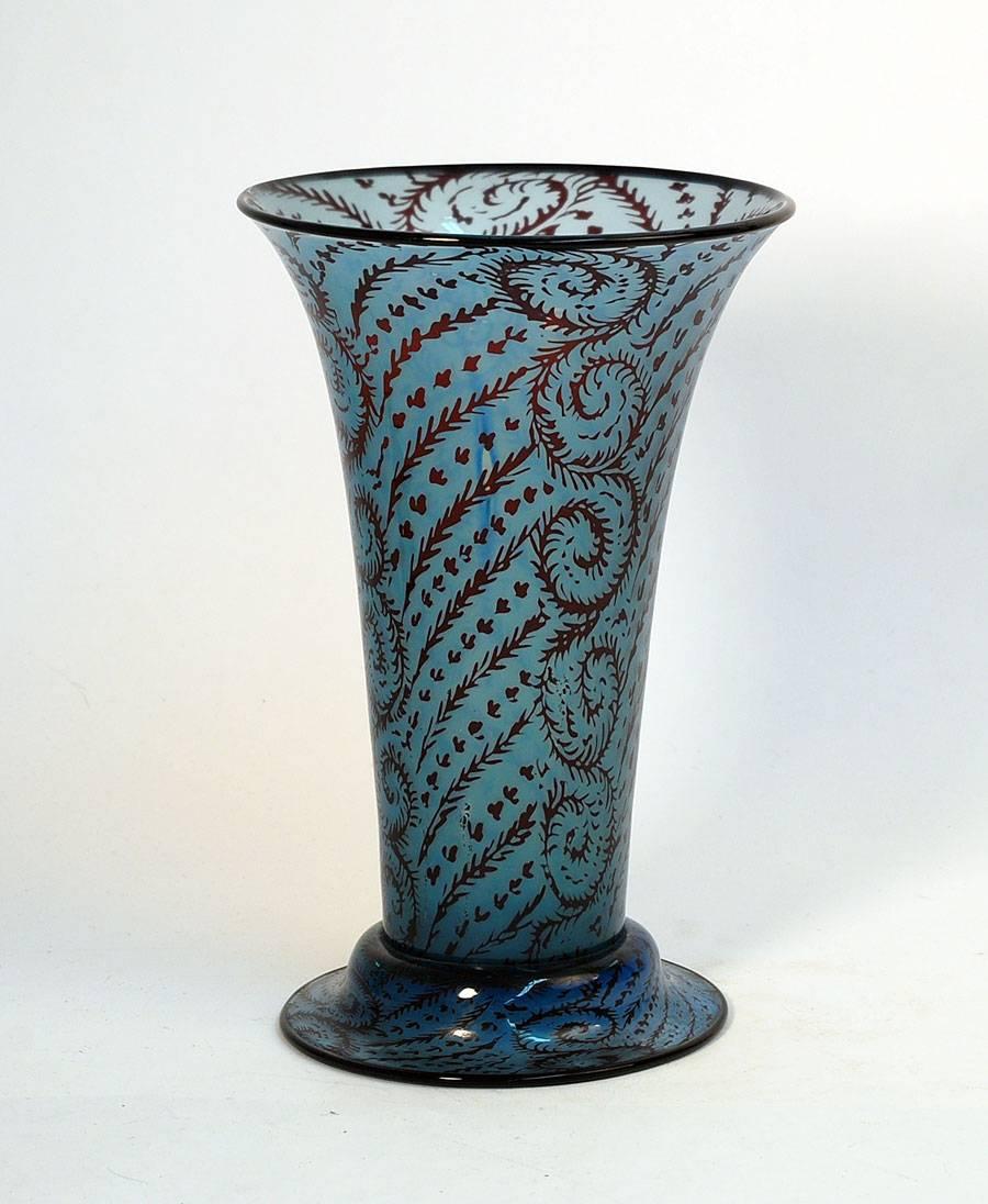 Swedish Very Eary Slip Graal Vase for Orrefors, Sweden, 1910s-1920s For Sale