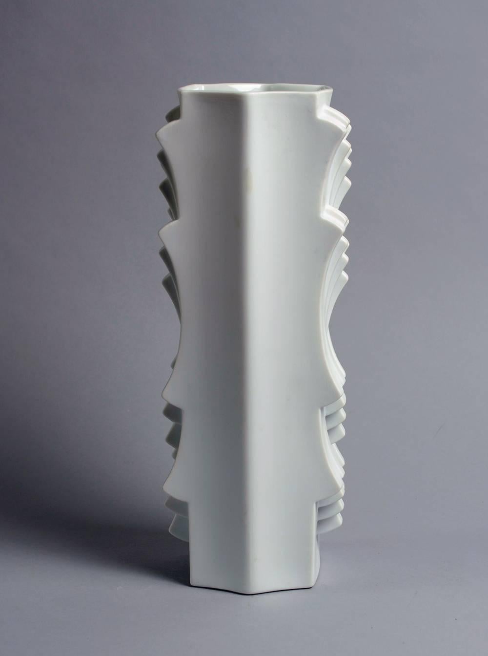 Porcelain Three Op-Art Vases by Lorenz Hutschenreuther, Germany, 1960s For Sale
