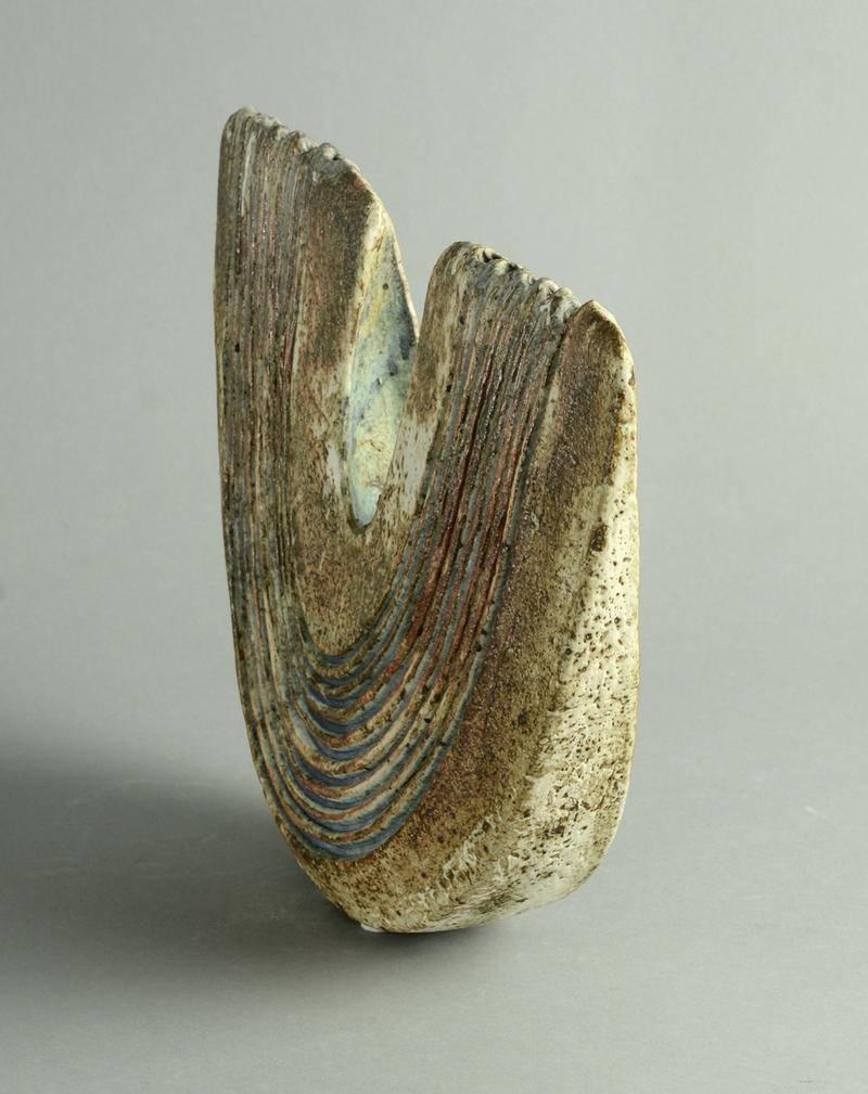 English Hand Bulit Sculptural Form by Alan Wallwork, UK For Sale