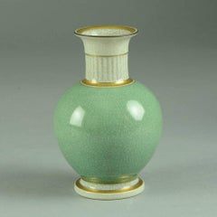 Seven Crackleware Vases by Royal Copenhagen