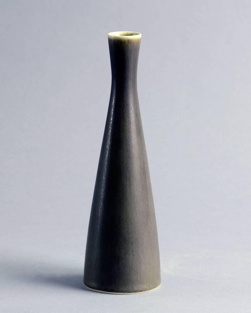 Glazed Three Vases with Haresfur Glaze by Palshus For Sale