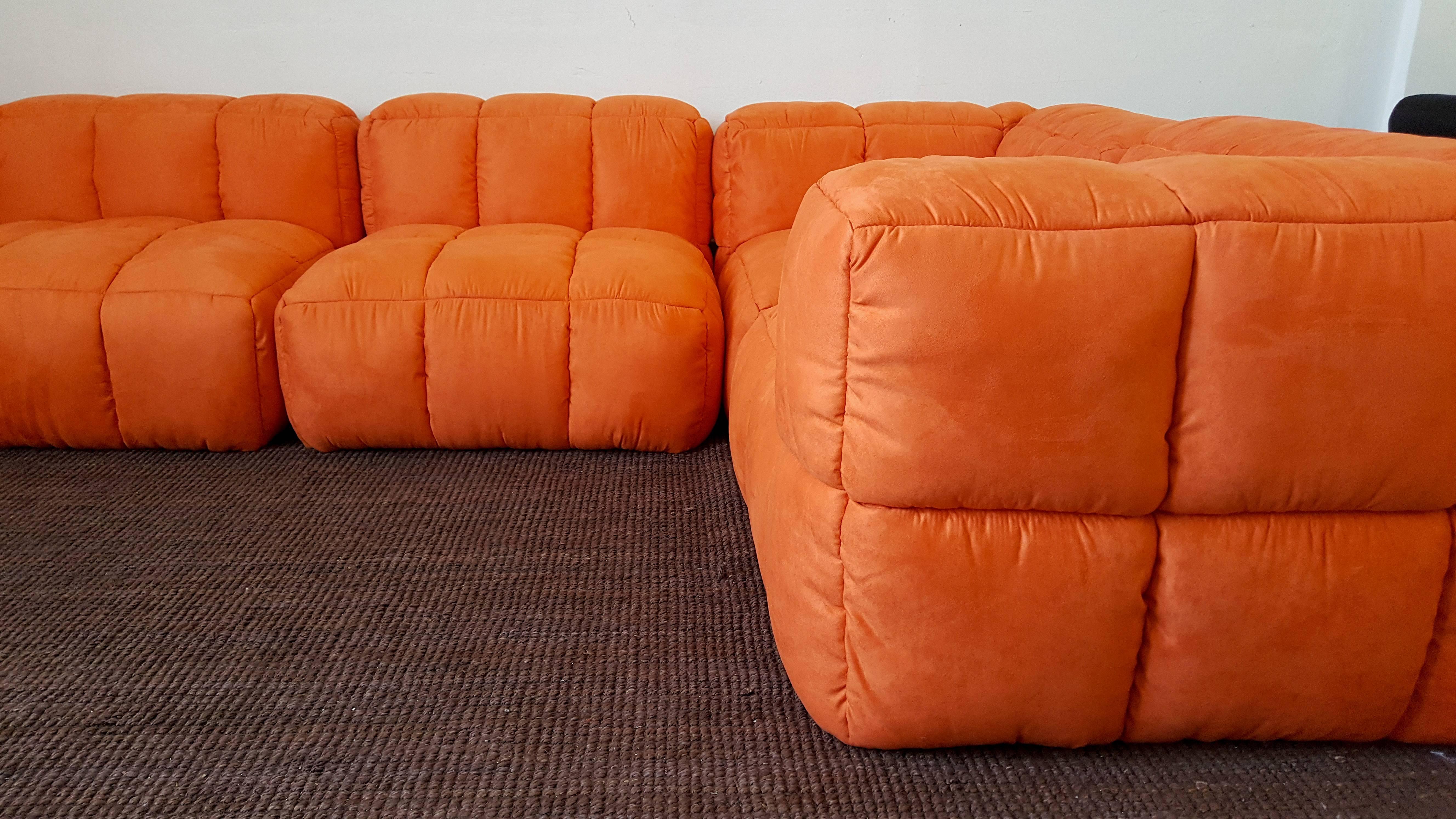 American Monumental 1970s Tufted Modular Sofa by Marge Carson for John Stuart