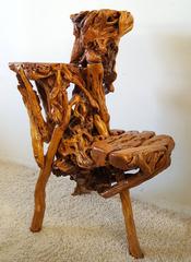 Chinese Sculptural Three-Tiered Root Wood Table