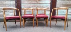 Rare Set of Six Lawrence Peabody Sculptural Dining Chairs