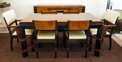 Rare 1936 Donald Deskey Streamline Dining Set for Hastings Table Company