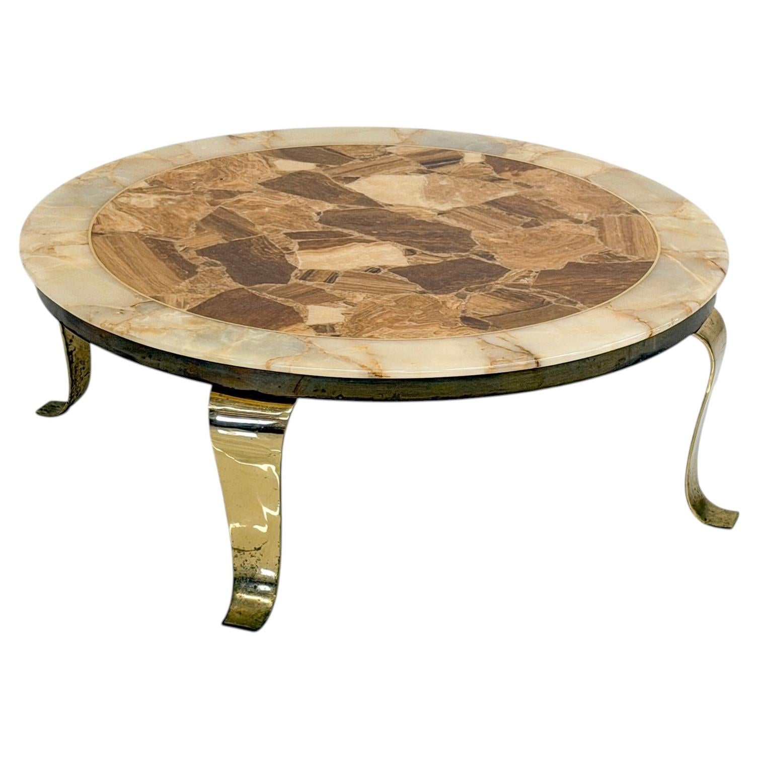 Tavolino in onice in stile Mid-Century di Arturo Pani, Muller's Of Mexico, anni '60