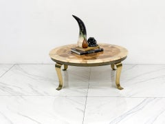 Mesa de centro de ónix de mediados de siglo, diseñada por Arturo Pani, Muller's Of Mexico, década de los 60