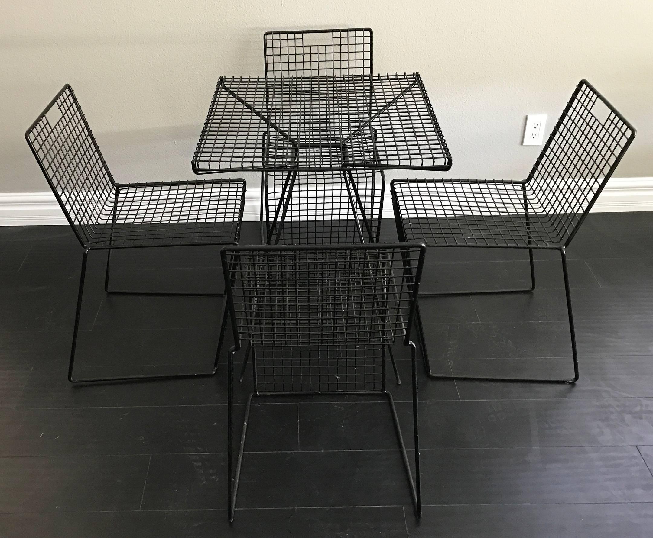 American Mid-Century Modern Patio Set Attributed to Pacific Iron