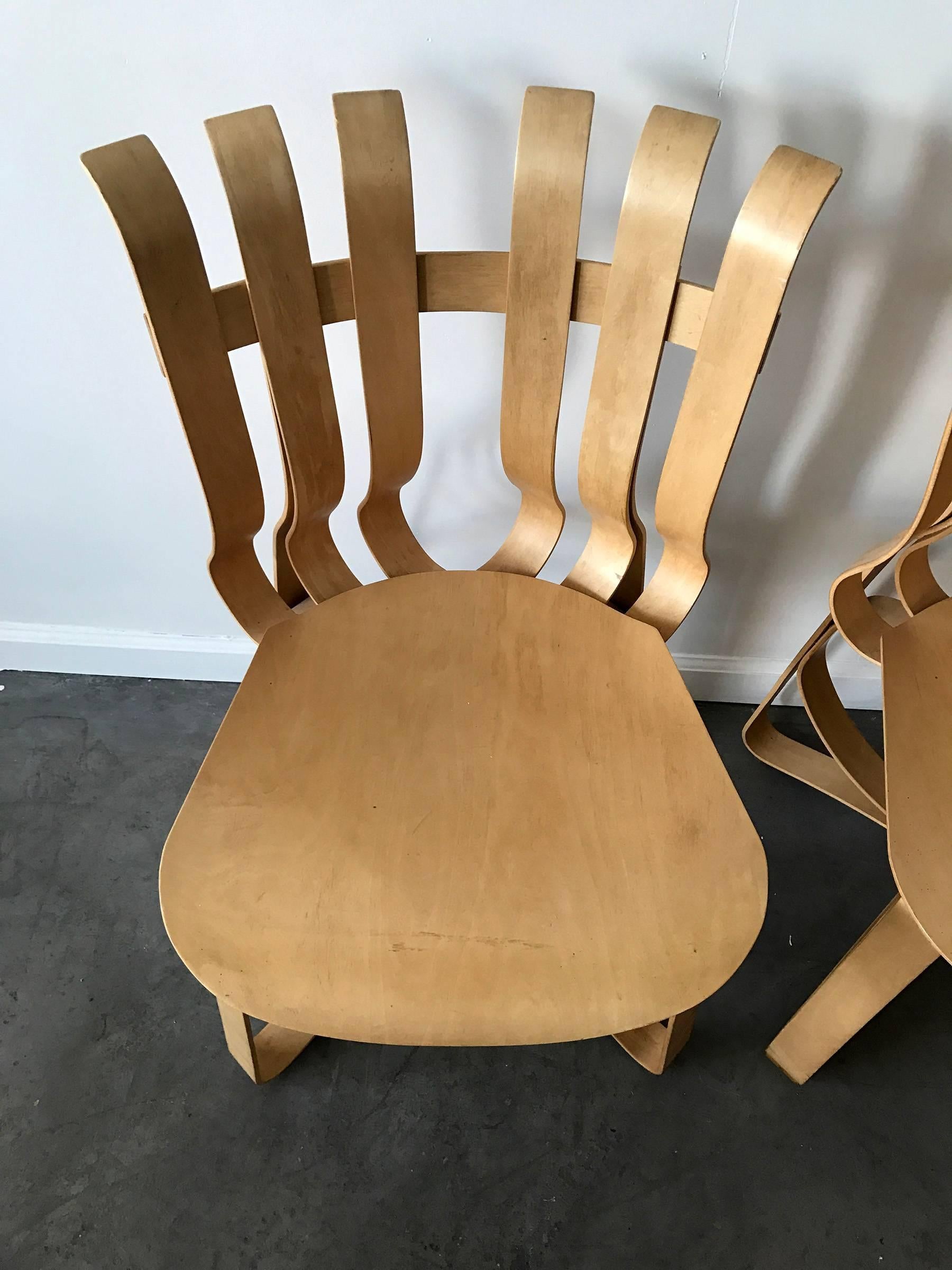 Late 20th Century Pair of Frank Gehry Hat Trick Chairs