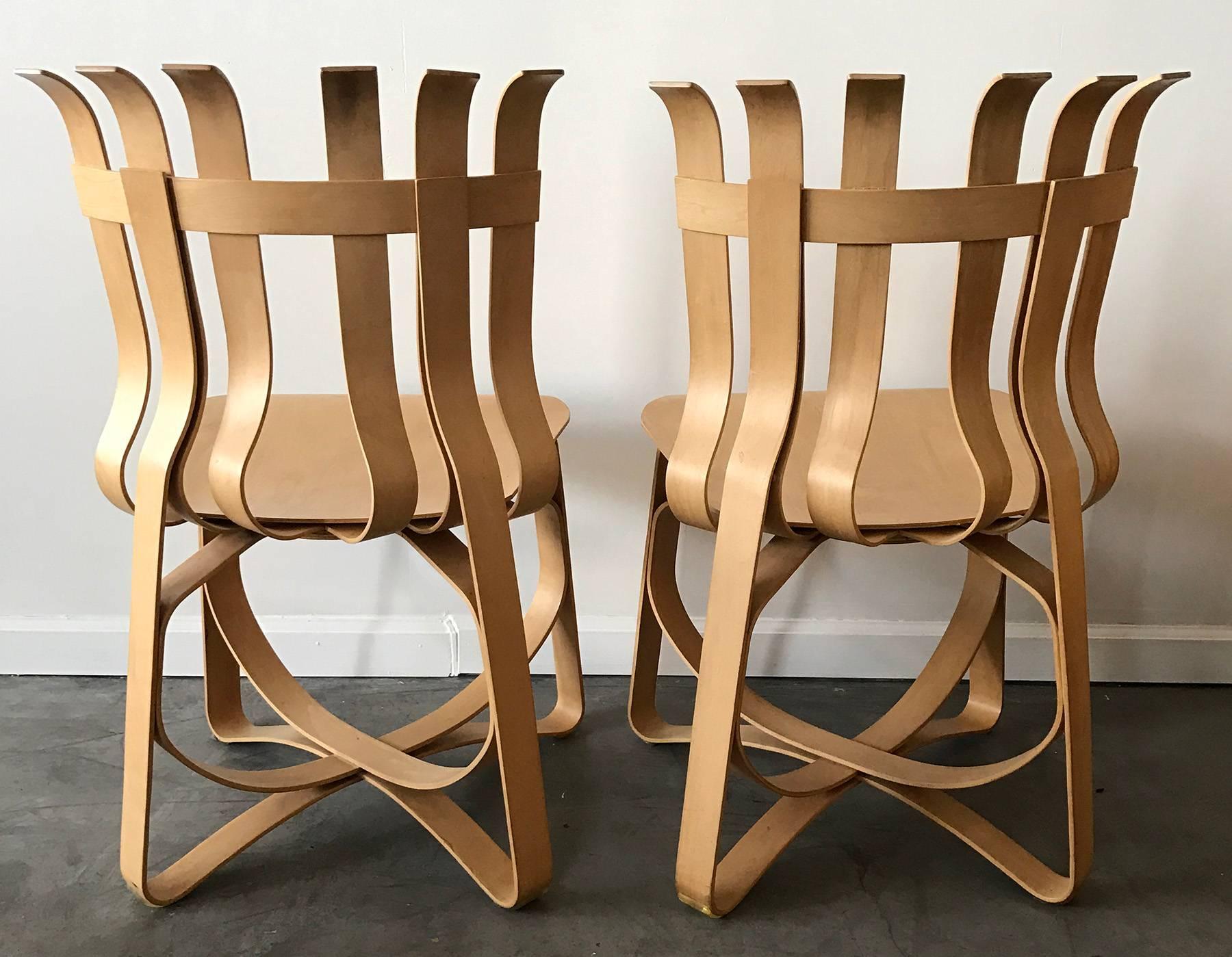 Pair of Frank Gehry Hat Trick Chairs 2