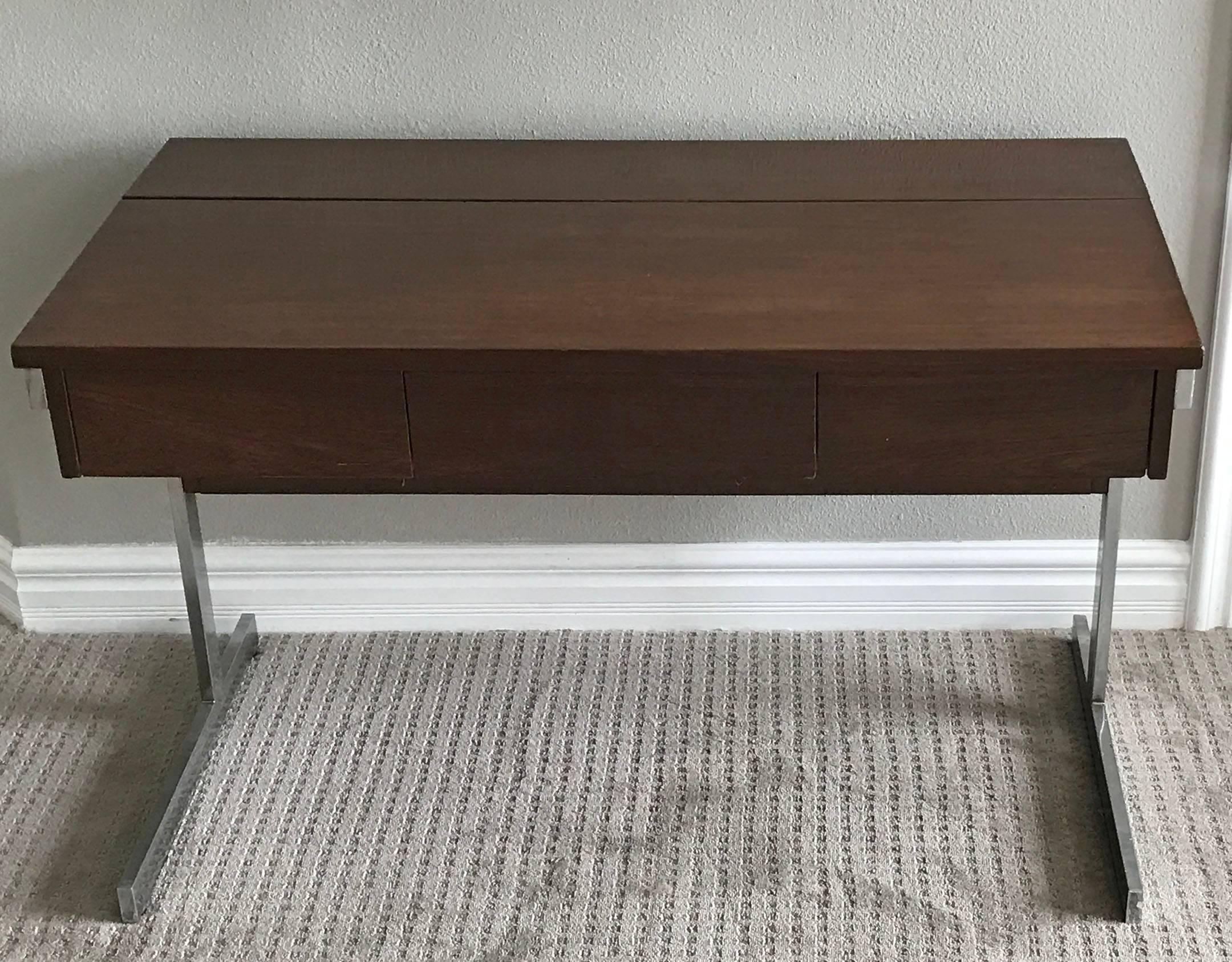 Lane Rosewood and Chrome Desk 1