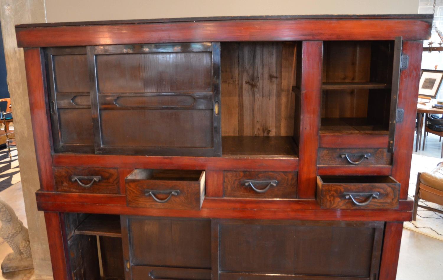 Japanese Mizuya Kitchen Tansu For Sale at 1stdibs