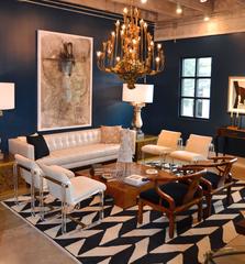 Acrylic and Brass Chairs