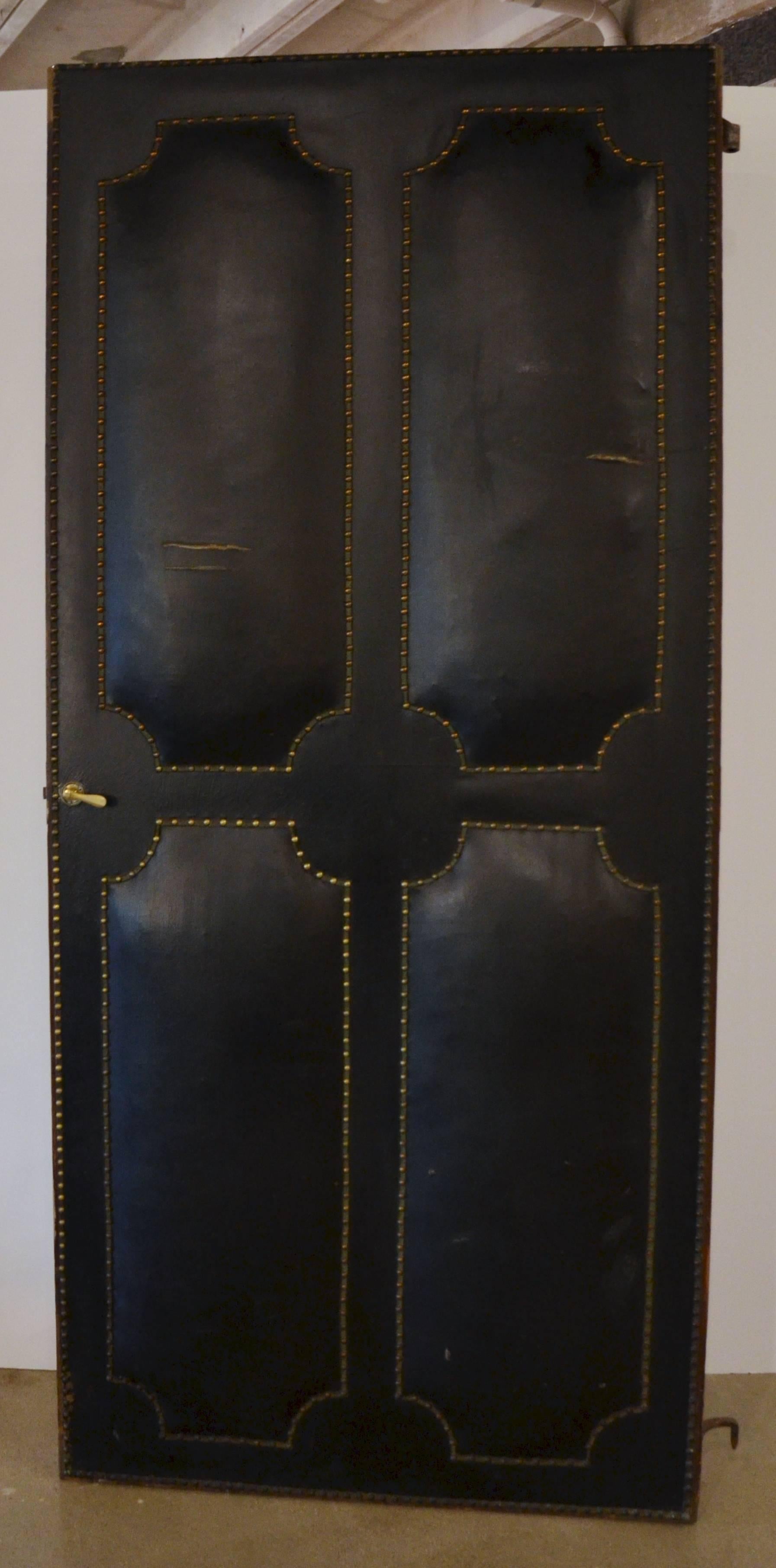 leather padded door