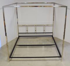 Pace Collection Chrome King Bed