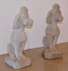Cast Stone Poodles