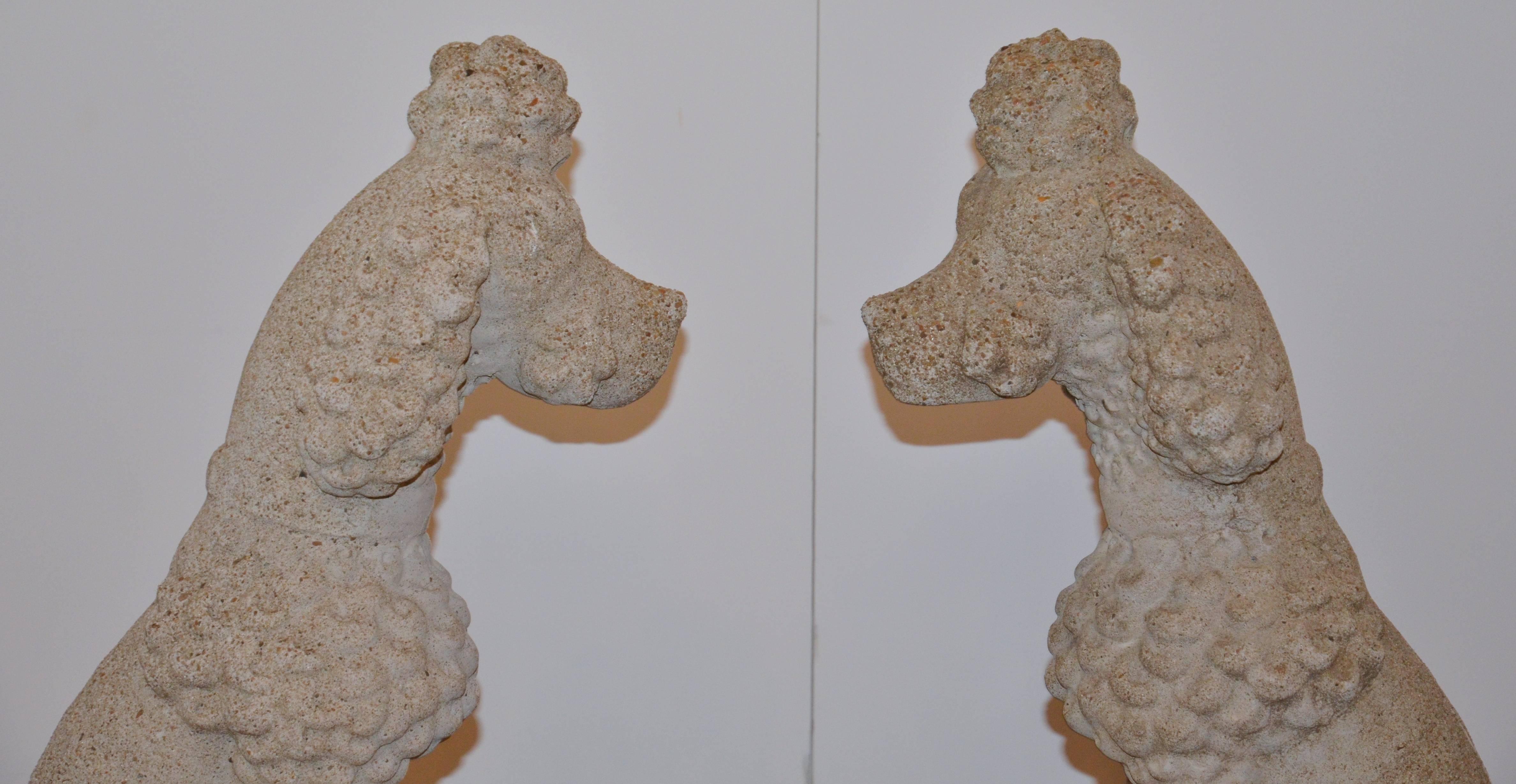 Cast Stone Poodles 2