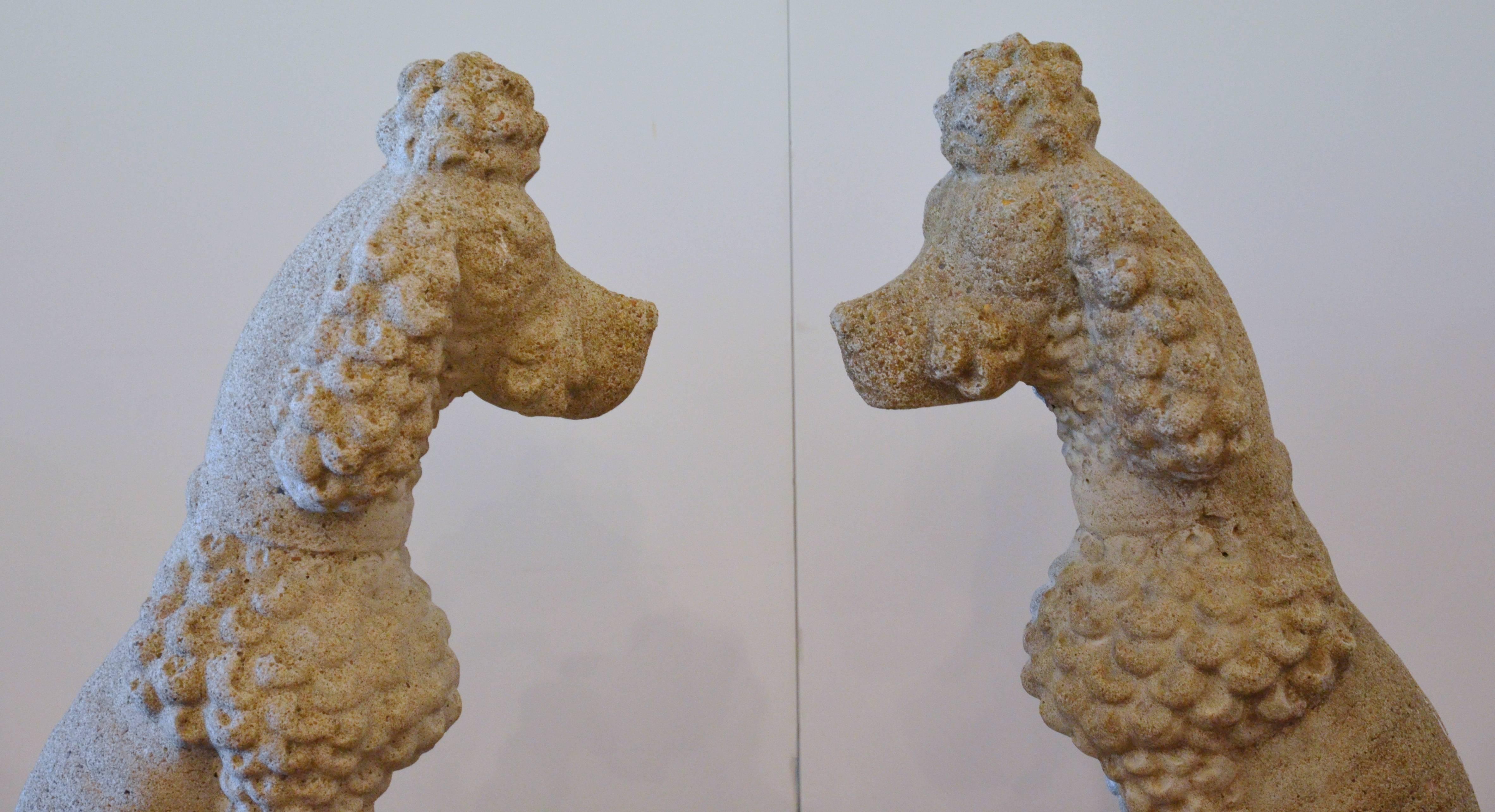 Cast Stone Poodles 3