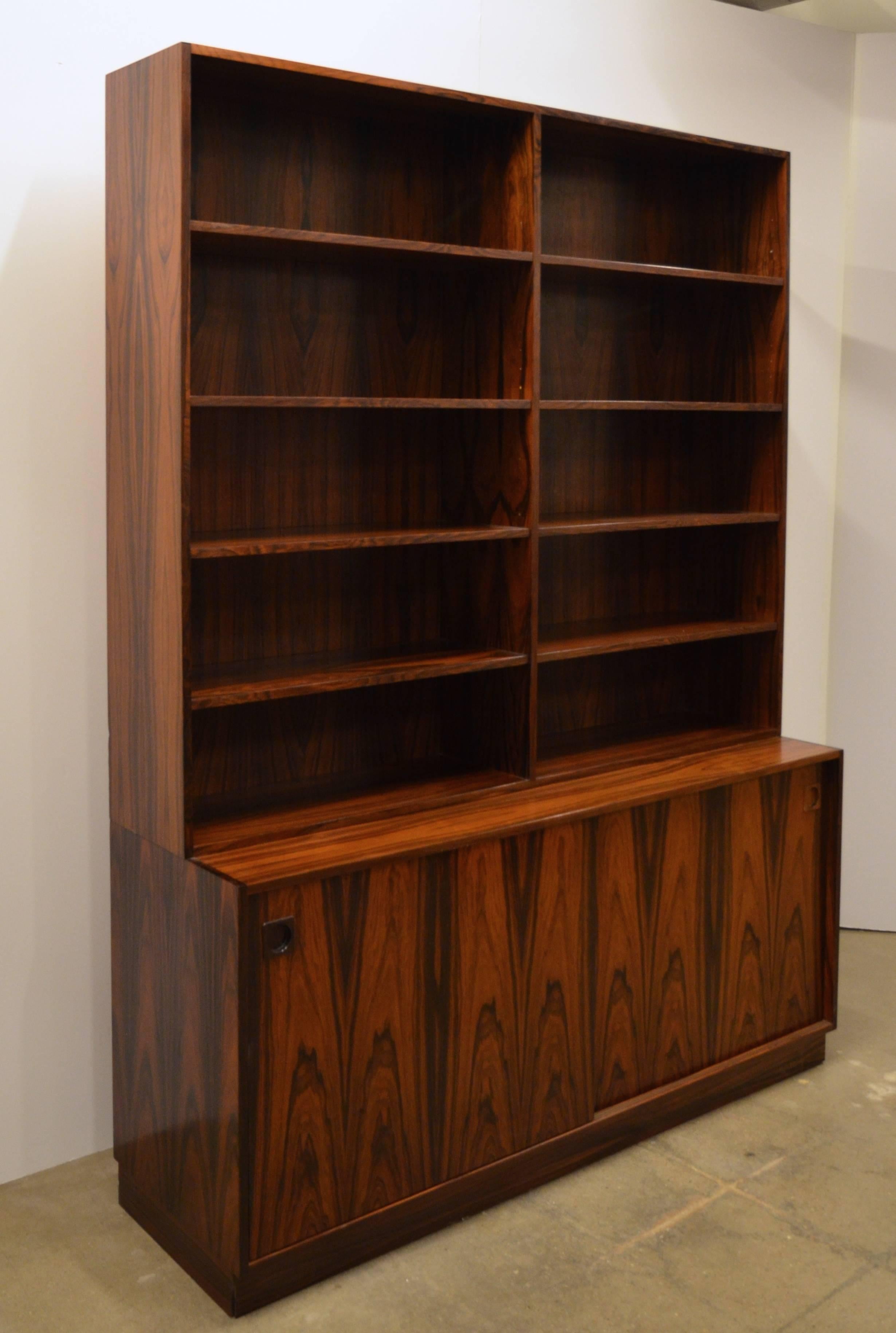 Mid-Century Modern Danish Rosewood Bookcase 1